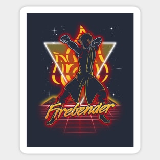 Retro Firebender Sticker